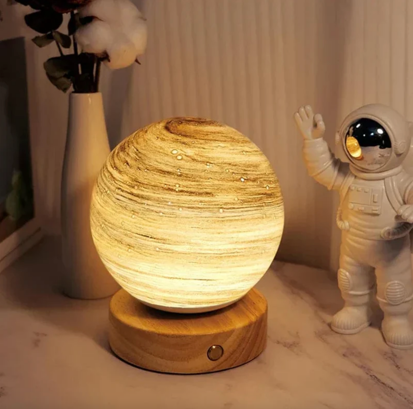 WhisperGlow USB Moon Lamp
