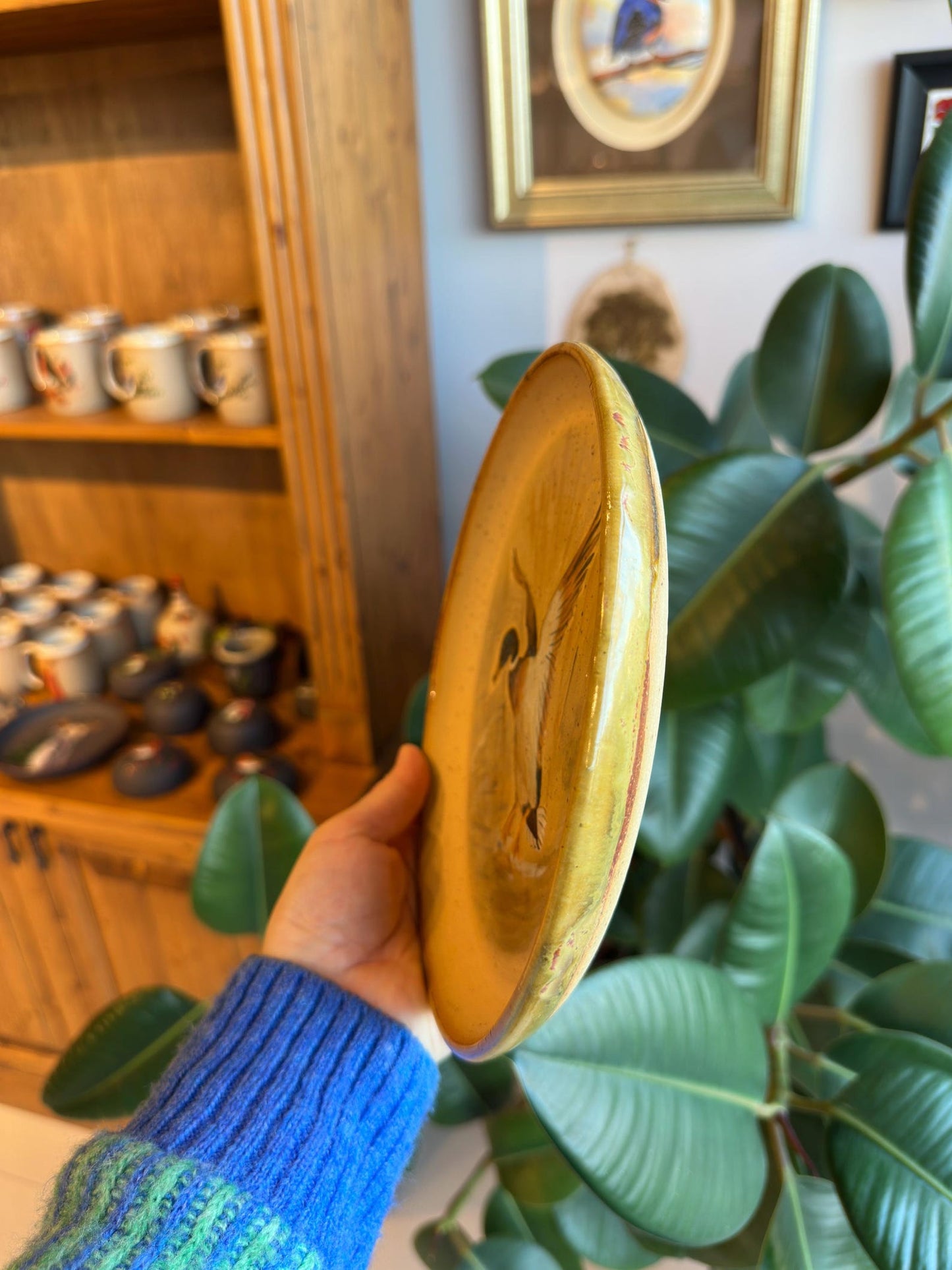 Stoneware Plate – Duck Design