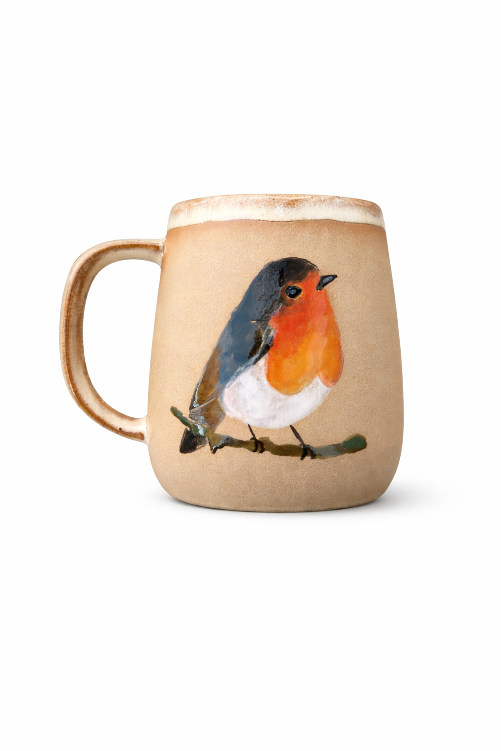 Stoneware Mug – Robin on Bare Branch