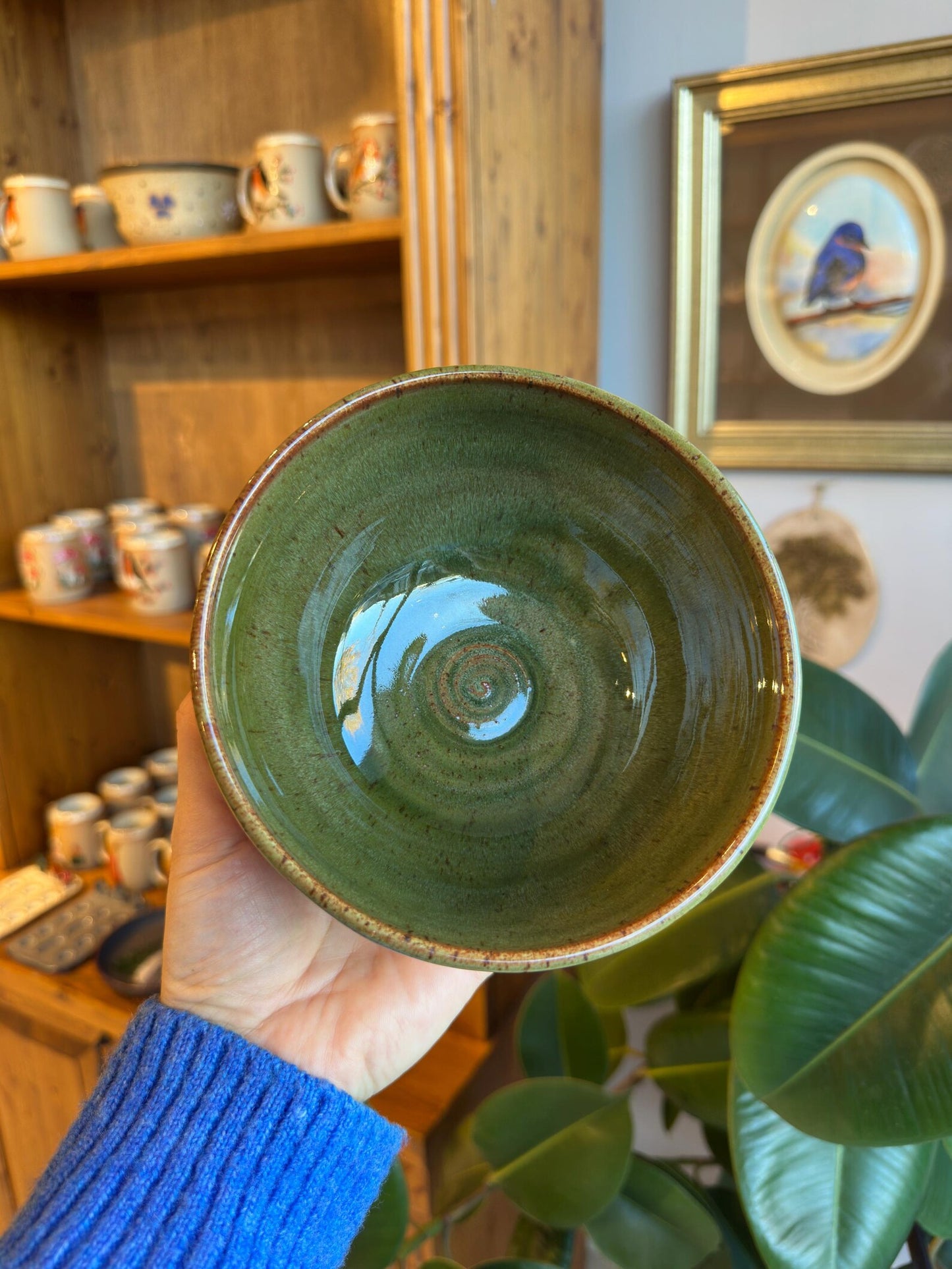 Stoneware Bowl – Red Toadstool Mushroom