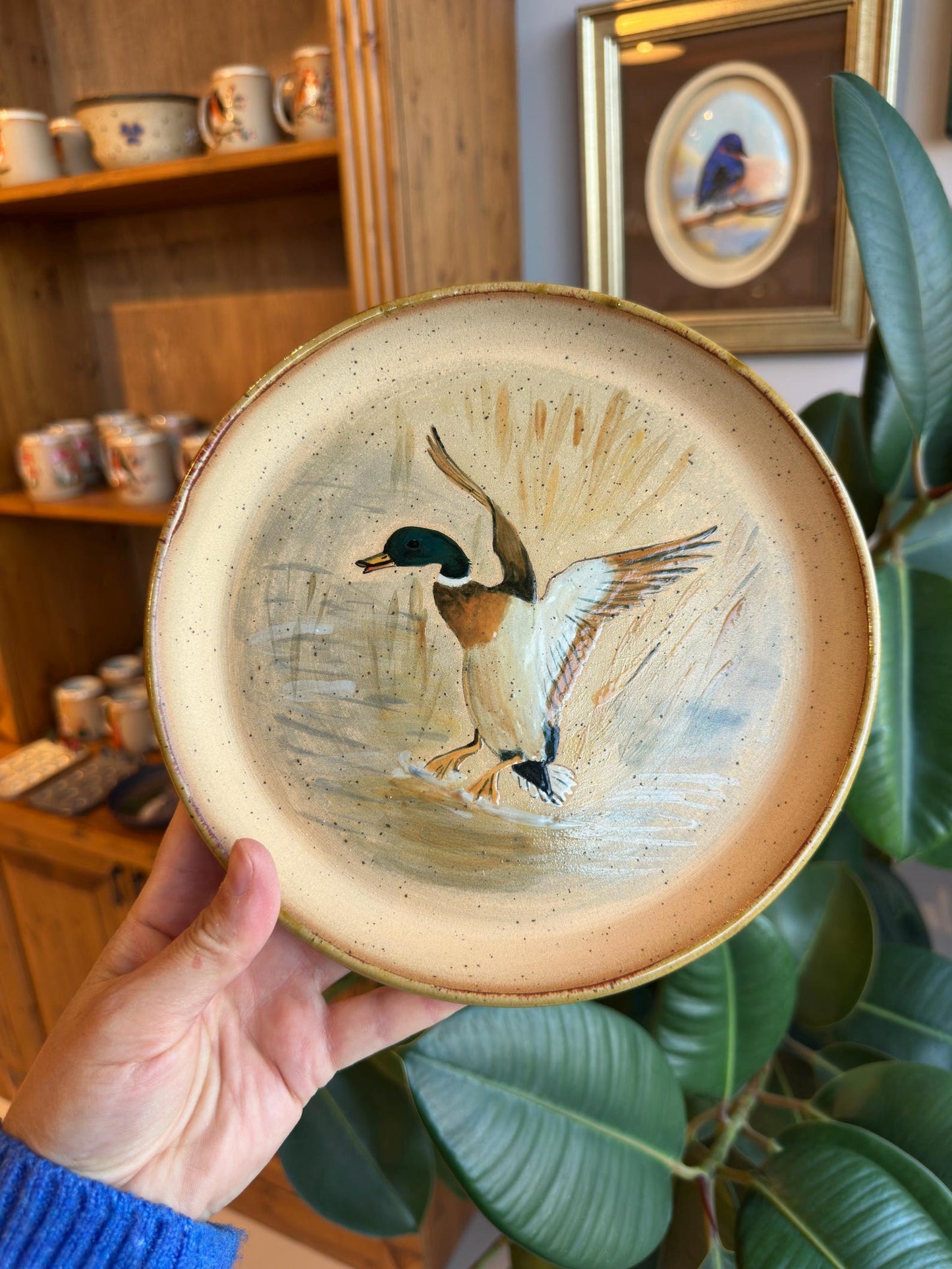 Stoneware Plate – Duck Design