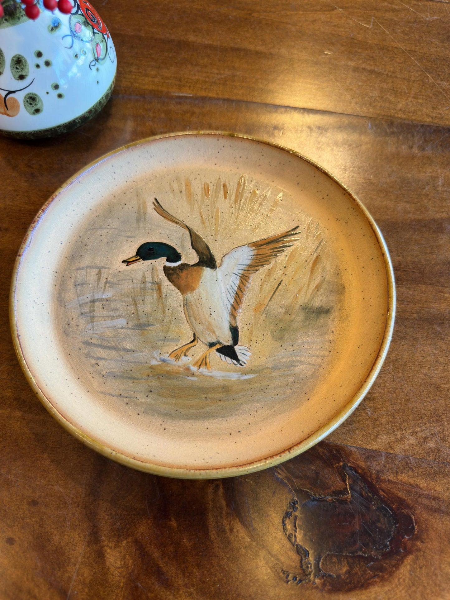 Stoneware Plate – Duck Design